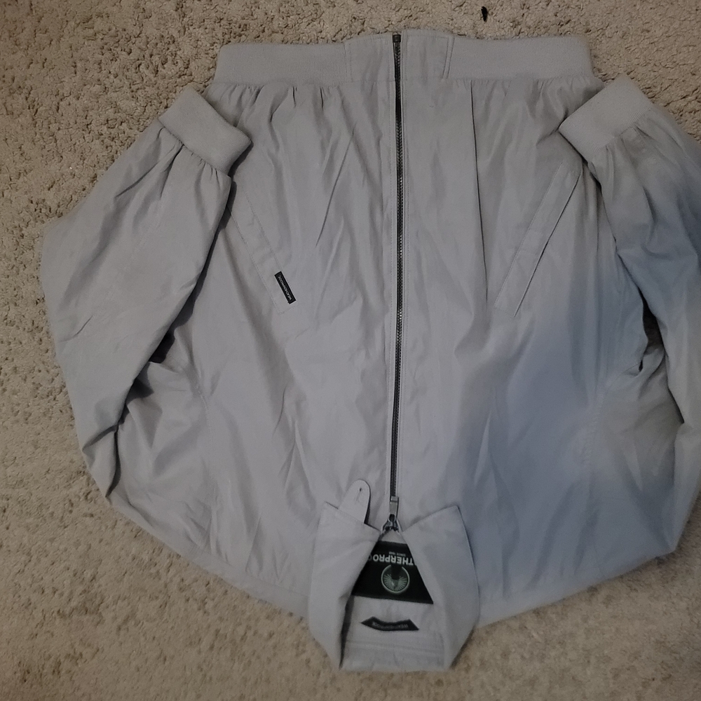 Men's Light Gray Bomber Jacket